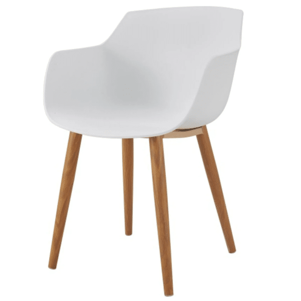 Fauteuil Blanc avec coussin – Image 5