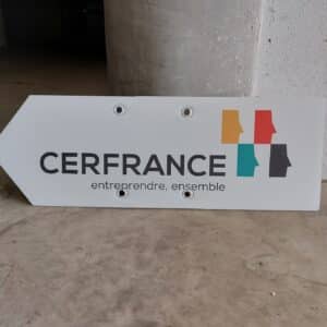 Panneaux flèche direction gauche  Cerfrance