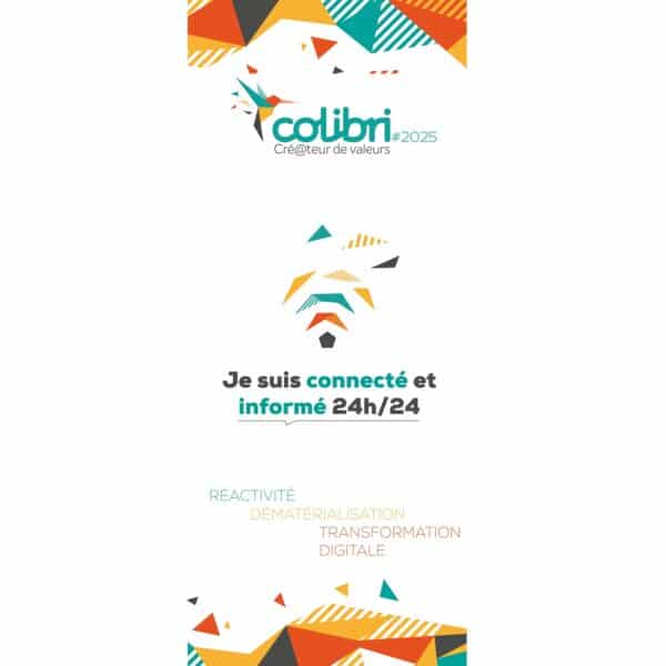 Roll up Colibri : je suis connecté